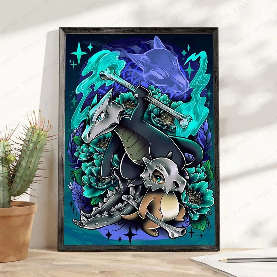 Multicolor Digital Art Cubone