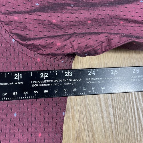 Camisa Robert Graham Manga Larga Botón Para Hombre Mediana Roja Geométrica Bordada Usada en Excelente Condición - Imagen 11 de 13