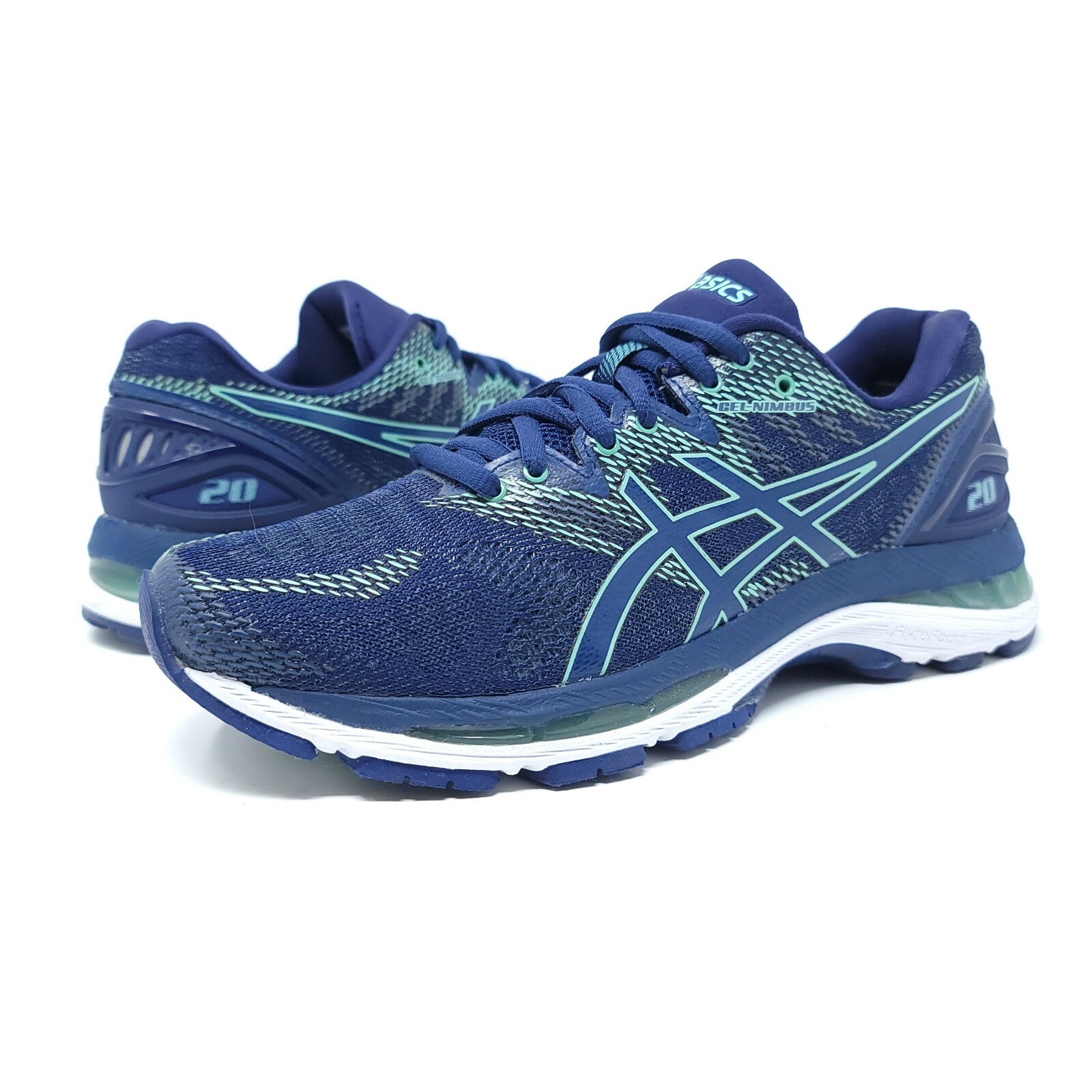 Asics Gel-Nimbus 20 Womens Sz US 8 EUR 39.5 Blue Running Shoes T851N D |  eBay