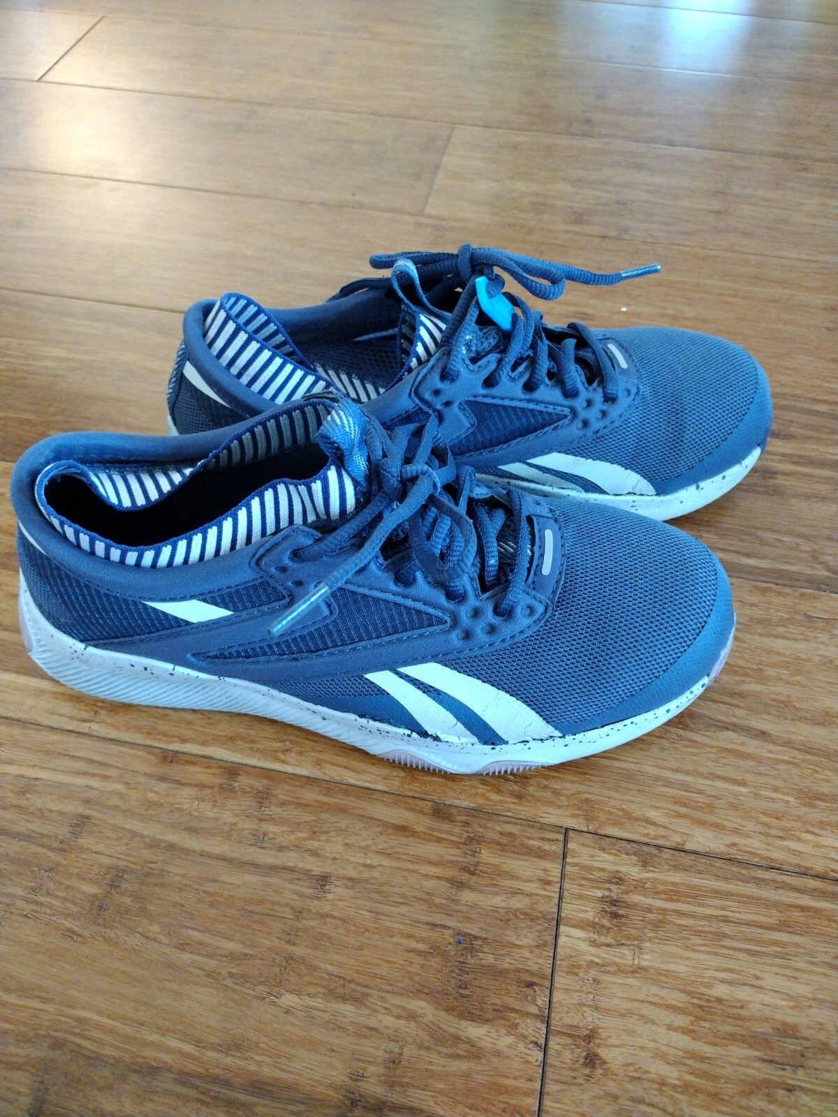 Reebok Work HIIT TR Womens Size 7 Wide Blue Shoes Sneakers Safety Toe