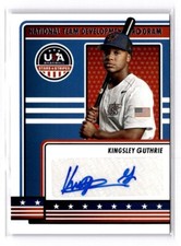 2023 Panini USA Baseball Kingsley Guthrie #NTDP-KU Insert Auto