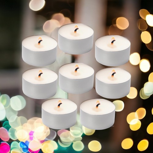 Unscented Tea Lights Candles 8 Hours long Burn Time Fragrance Free Opella 40 Pcs - Picture 12 of 15