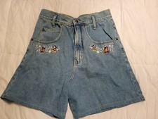 Vintage Disney Mickey Unlimited Jerry Leigh Size Medium Denim Shorts