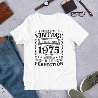 Vintage 1975 t-shirt, 50th Birthday Shirt, 1975 Birthday, Vintage