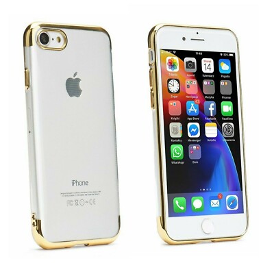  Bumper Plating Soft TPU Schutz Back Case Schale Tasche Hülle Cover ver. Handy