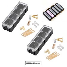 2 set 18650 Battery Holder Parallel Case Slot Series Solder-free Splicable UK
