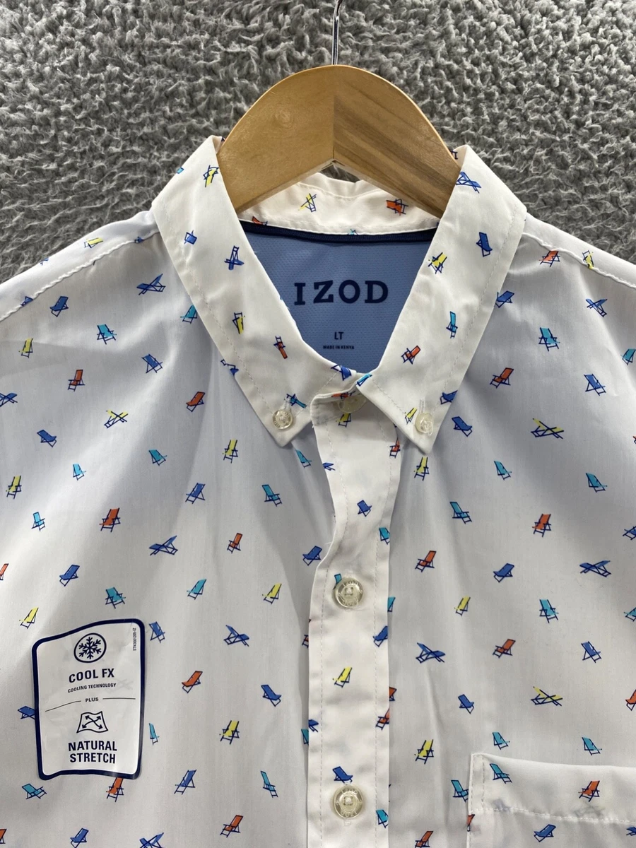 izod stretch button down shirt