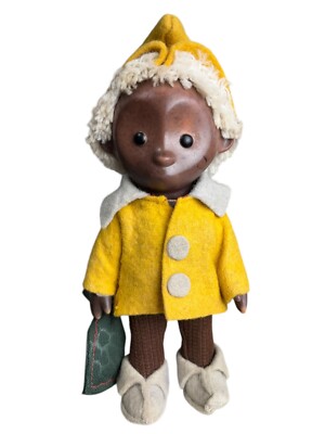 Vtg RARE German Black Sandmann Unser Sandmännchen 8  Doll German TV Show