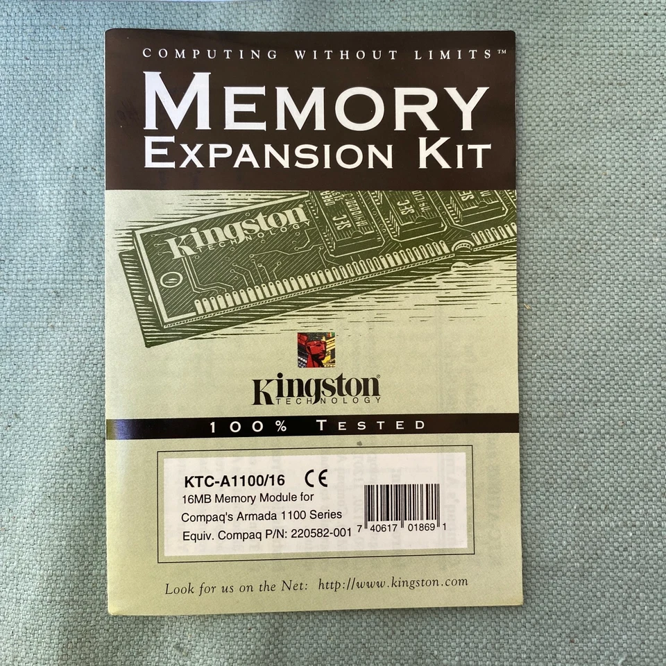 Kingston KTC-A1100/16 16MB Memory Module Laptop RAM Compaq Armada Series SODIMM - Image 4 of 4