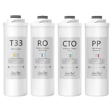 SimPure WP2-400GPD Sediment PP+CTO+RO+T33 6-Month Water Filter Replacement