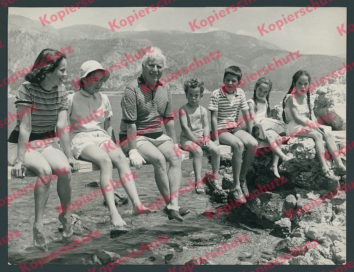 Foto Schauspieler Charlie Chaplin Familie Kinder Jean