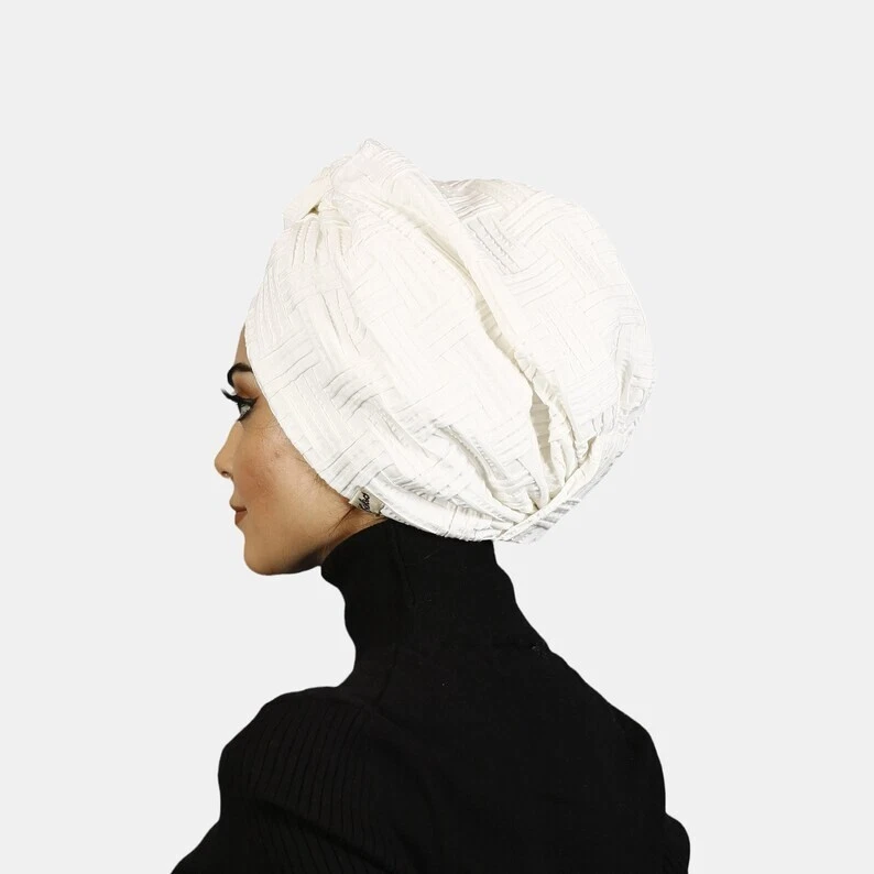 2PC Set Rapid Fast Drying Hair Absorbent Towel Turban Wrap Soft Shower Cap Hat - Image 3 of 4