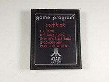 01 Combat Atari 2600 7800 Game Program CX-2601 Text Label Gatefold Game