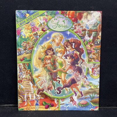 Disney Fairies Look And Find Hardcover Book Damaged Pre Owned 2007