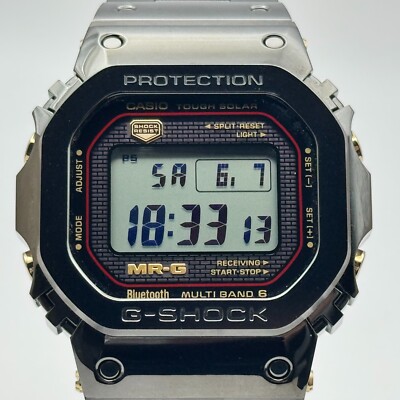 Unused CASIO G-SHOCK MRG-B5000B-1JR Titanium DLC Bluetooth Solar Men's Watch 