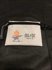 White Soft Card ALATION ML Coin Key holder ZIP  Nylon Wallet Pouch Bag &Backpack