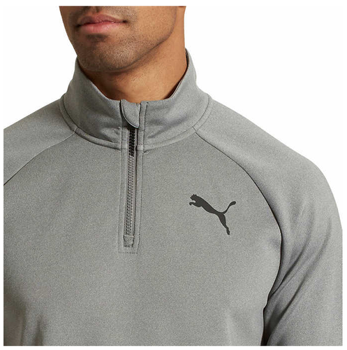 Suéter activo para hombre Puma 1⁄4 con cremallera con tela elástica y absorbente de humedad - Imagen 10 de 10
