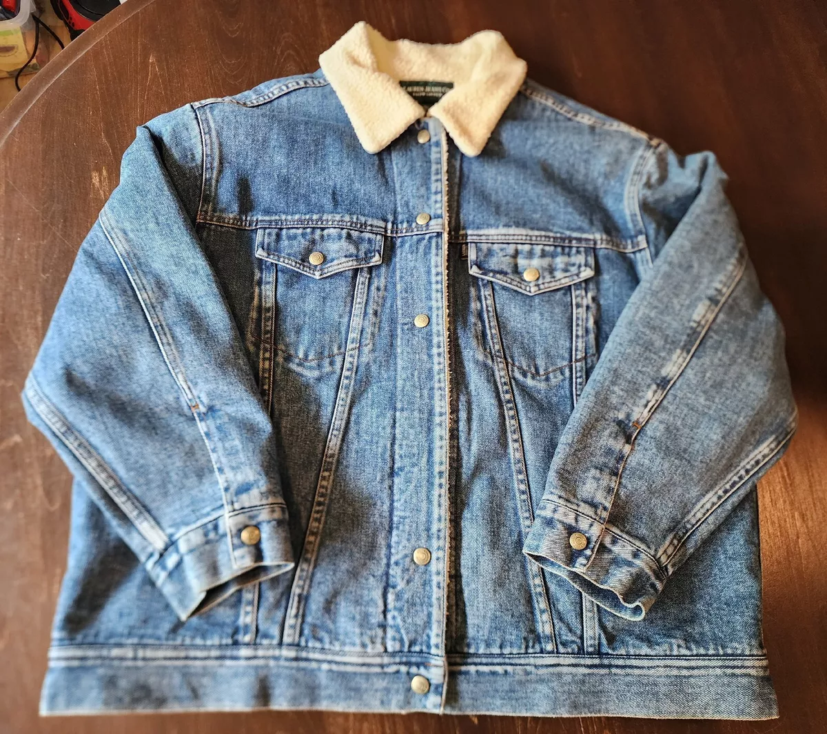 Vintage ralph top lauren jean jacket