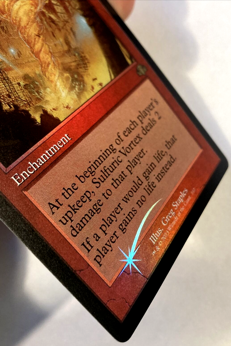 MTG Sulfuric Vortex *RETRO FRAME FOIL* Dominaria Remastered 332 NM