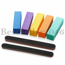 10pcs Sanding Nail File Block Shiner Polisher Pro Art Pedicure Manicure Tool Set