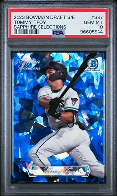 PSA 10 TOMMY TROY 2023 Bowman Chrome SAPPHIRE SELECTIONS Refractor 