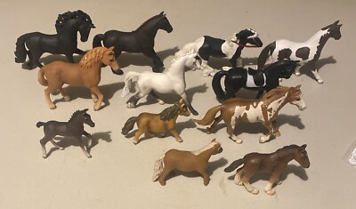 Schleich Horses Lot Of 12 Some Retired! Excellent Condition! Free Shipping!!