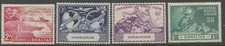GIBRALTAR Sc#123-126 1949 UPU Issue Complete Set OG Mint Hinged
