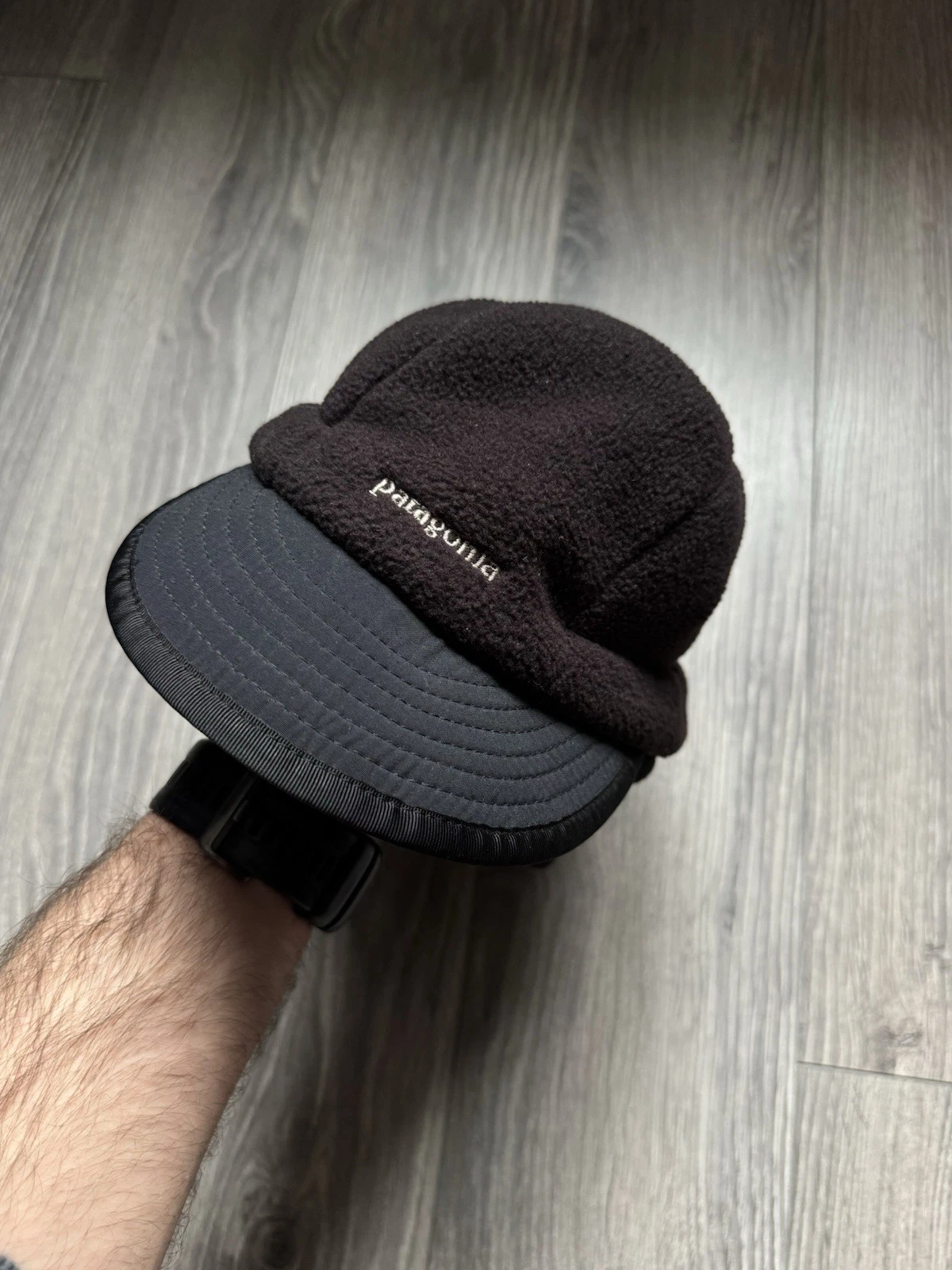 Vintage 90's Patagonia Duckbill Fleece Hat Cap Ear Flaps USA