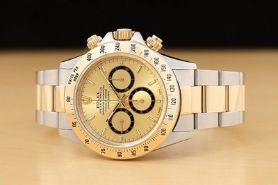 ゴールド 腕時計 ROLEX DAYTONA COSMOGRAPH ZENITH 16523 CHAMPAGNE DIAL 18K GOLD