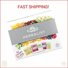 Ammad Tea Herbal Tea, Herbalist Variety Gift Box, 60 Foil Teabags - Decaffeinate