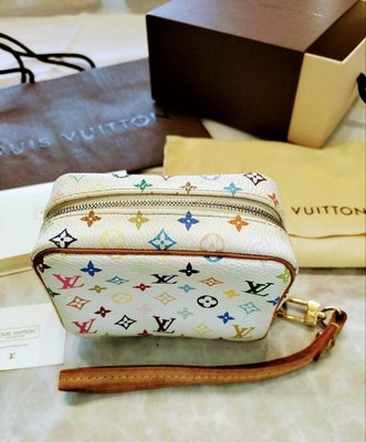 LOUIS VUITTON Monogram Multicolor Trousse Wapity White M58033 LV Auth
