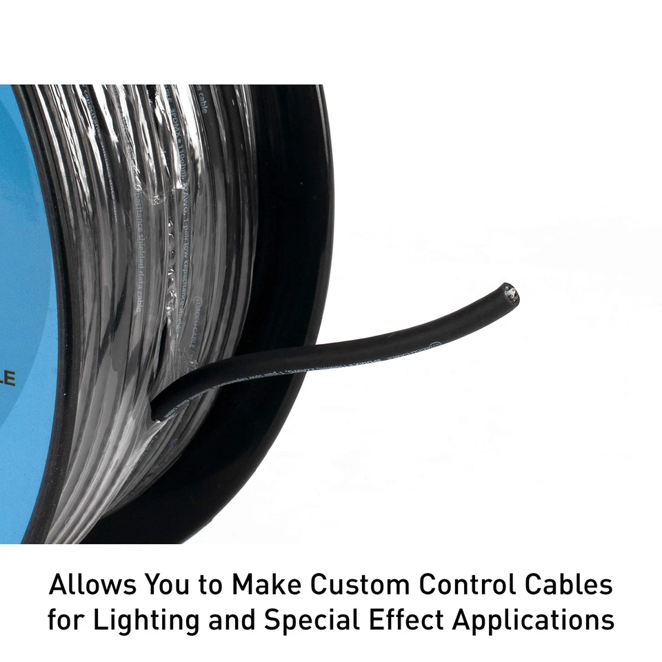 Accu Cable AC3CDMX300, DMX Stage Light , 3 Pin Extension Spool (300 FT) - Image 2 of 4