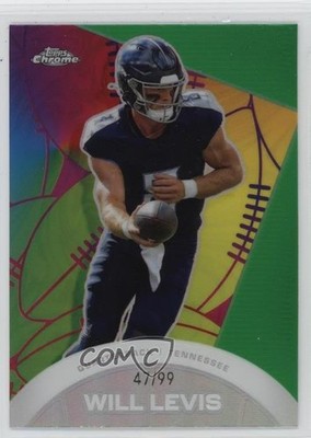 2023 Composite Chrome All-Etch Green Refractor 47/99 Will Levis Rookie RC 10qe