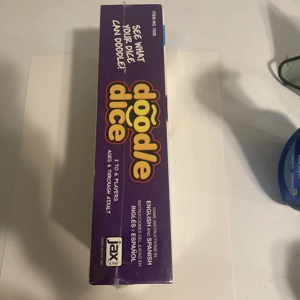 Juego de dados Doodle #7030 Jax Makers of Sequence 2005 juego familiar nuevo sellado Foto 4 de 4