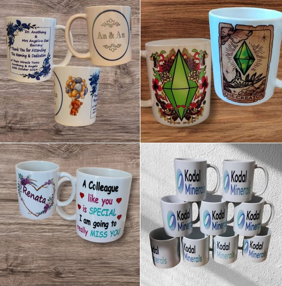 Personalised Mugs -Any Image Photo Design,Add Text Custom,Any Logo Design - Image 2 of 4