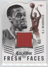 2014-15 Panini Excalibur Fresh Faces Die-Cut Jerseys KJ McDaniels #15 2u3