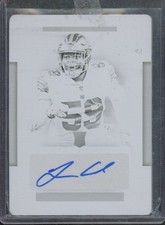 2018 National Treasures LORENZO CARTER #123 RC Black Printing Plate Auto 1/1