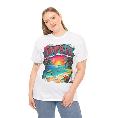 Unisex T-Shirt   Klassisches Heavy Cotton Rundhals-Shirt für Damen & Herren