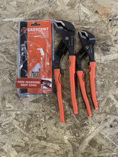 Crescent Grip Zone V-jaw Dual Material Tongue & Groove Plier Set 10 In. & 12 In.