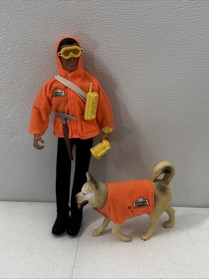 Strike Force 12  Mountain Rescue Action Figure With Sabre The Barking Dog No Box