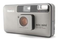  MINT Konica Big mini BM-201 Gray Point  Shoot 35mm Film Camera From JAPAN