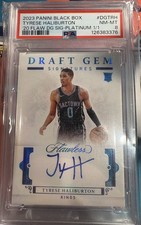 2020 Panini Flawless Rookie RC Tyrese Haliburton Draft Gem Sig Auto Platinum 1/1