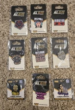 AEW All Elite Crate and Pro Wrestling Crate Pin Lot