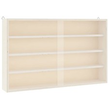 Wall Display Cabinet with Doors Display Case Wall Display Shelf Unit vidaXL
