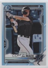 2021 Bowman Draft Chrome Sky Blue Refractor Joe Mack #BDC-159 1ha9