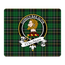 MacAlpine Scottish Clan Crest Mouse Pad - Family Tartan Gift