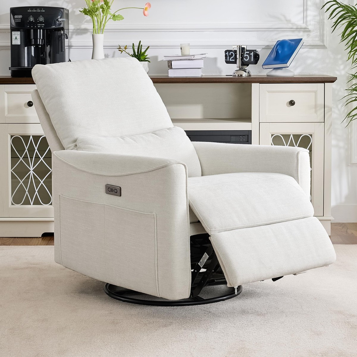Rocker Recliner Small White Recliner Chair Modern Small Rocking
