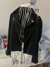 Jacke Wildlederoptik Damen Primark 42 Schwarz