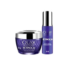 Set Olay Regenerist Retinol 24 Night Cream Serum Facial Serum For Night.