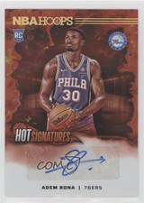 2024-25 Panini NBA Hoops Hot Signatures Rookies Adem Bona #HSR-BON Auto 1co7